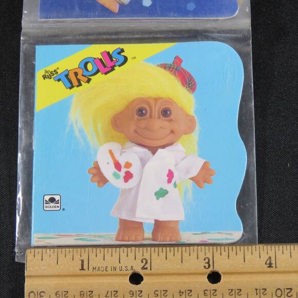 Vintage 1992 Trolls Mini Fun Books Set - Golden Books - Collectible Activity Set - Picture 9 of 16